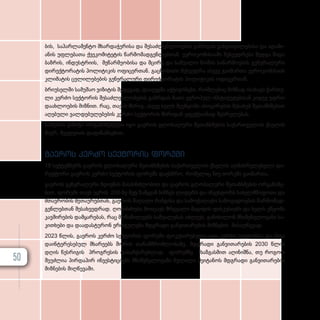 ბის, სა­პარ­ლა­მენ­ტო მხარ­და­ჭე­რი­სა და შე­საძ­ლებ­ლო­ბე­ბის გაზ­რ­დის გან­ყო­ფი­ლე­ბი­სა და ადა­მი­
ა­ნის უფ­ლე­ბა­თა ქვე­კო­მი­ტე­ტის წარ­მო­მად­გენ­ლებ­თან. ევ­რო­კო­მი­სი­ა­ში შეხ­ვედ­რე­ბი შედ­გა ში­და
ბაზ­რის, ინ­დუს­ტ­რი­ის, მე­წარ­მე­ო­ბი­სა და მცი­რე და სა­შუ­ა­ლო ზო­მის სა­წარ­მო­ე­ბის გე­ნე­რა­ლუ­რი
დი­რექ­ტო­რა­ტის პო­ლი­ტი­კის ოფი­ცერ­თან. გაც­ნო­ბი­თი შეხ­ვედ­რა ასე­ვე გა­ი­მარ­თა ევ­რო­კო­მი­სი­ის
კლი­მა­ტის ცვლი­ლე­ბე­ბის გე­ნე­რა­ლუ­რი დი­რექ­ტო­რა­ტის პო­ლი­ტი­კის ოფი­ცერ­თან.
ბრი­უ­სელ­ში სა­მუ­შაო ვი­ზი­ტის შე­დე­გად, და­ი­გეგ­მა აქ­ტი­ვო­ბე­ბი, რომ­ლე­ბიც მიზ­ნად ისა­ხავს ქარ­თუ­
ლი კერ­ძო სექ­ტო­რის შე­საძ­ლებ­ლო­ბე­ბის გაზ­რ­დას მა­თი ევ­რო­პულ ინ­ს­ტი­ტუ­ტებ­თან კი­დევ უფ­რო
და­ახ­ლო­ე­ბის მიზ­ნით. რაც, თა­
ვის მხრივ, ასე­ვე ხელს შე­უწყობს ასო­ცი­რე­ბის შე­სა­ხებ შე­თან­ხ­მე­ბით
აღე­ბუ­ლი ვალ­დე­ბუ­ლე­ბე­ბის კერ­ძო სექ­ტო­რის მხრი­დან ეფექ­ტი­ა­ნად შეს­რუ­ლე­ბას.
სა­მუ­შაო ვი­ზი­ტი ორ­გა­ნი­ზე­ბუ­ლი იყო გა­ე­როს გლო­ბა­ლუ­რი შე­თან­ხ­მე­ბის სა­ქარ­თ­ვე­ლოს ქსე­ლის
მი­ერ, შვე­დე­თის და­ფი­ნან­სე­ბით.
გა­
ე­
როს კერ­
ძო სექ­
ტო­
რის ფო­
რუ­
მი
18 სექ­ტემ­ბერს გა­ე­როს გლო­ბა­ლუ­რი შე­თან­ხ­მე­ბის სა­ქარ­თ­ვე­ლოს ქსე­ლის აღ­მას­რუ­ლე­ბე­ლი დი­
რექ­ტო­რი გა­ე­როს კერ­ძო სექ­ტო­რის ფო­რუმს და­ეს­წ­რო, რო­მე­ლიც ნიუ იორ­კ­ში გა­ი­მარ­თა.
გა­ე­როს გე­ნე­რა­ლუ­რი მდივ­ნის მას­პინ­ძ­ლო­ბით და გა­ე­როს გლო­ბა­ლუ­რი შე­თან­ხ­მე­ბის ორ­გა­ნი­ზე­
ბით, ფო­რუ­მი თავს უყ­რის 200-ზე მეტ წამ­ყ­ვან ბიზ­ნეს ლი­დერს და ინ­ვეს­ტორს სა­ხელ­მ­წი­ფო­თა და
მთავ­რო­ბის მე­თა­უ­რებ­თან, გა­ე­როს მა­ღა­ლი რან­გი­სა და სა­მო­ქა­ლა­ქო სა­ზო­გა­დო­ე­ბის წარ­მო­მად­
გენ­ლებ­თან შე­სახ­ვედ­რად. ღო­ნის­ძი­ე­ბა მო­ი­ცავს მრგვა­ლი მა­გი­დის დის­კუ­სი­ებს და ხელს უწყობს
კავ­ში­რე­ბის დამ­ყა­რე­ბას, რაც მო­ნა­წი­ლე­ებს სა­შუ­ა­ლე­ბას აძ­ლევს, გა­ნი­ხი­ლონ მნიშ­ვ­ნე­ლო­ვა­ნი სა­
კითხე­ბი და და­ა­დას­ტუ­რონ ერ­თ­გუ­ლე­ბა მდგრა­დი გან­ვი­თა­რე­ბის მიზ­ნე­ბის მი­საღ­წე­ვად.
2023 წლის, გა­ე­როს კერ­ძო სექ­ტო­რის ფო­რუ­მი ფო­კუ­სი­რე­ბუ­ლი იყო კერ­ძო სექ­ტორ­სა და სხვა
და­ინ­ტე­რე­სე­ბულ მხა­რე­ებს შო­რის თა­ნამ­შ­რომ­ლო­ბა­ზე, მდგრა­დი გან­ვი­თა­რე­ბის 2030 წლის
დღის წეს­რი­გის პროგ­რე­სის და­საჩ­ქა­რებ­ლად. ფო­რუმ­ზე ხაზ­გას­მით აღი­ნიშ­ნა, თუ რო­გორ
შე­უძ­ლია პირ­და­პირ ინ­ვეს­ტი­ცი­ებს მნიშ­ვ­ნე­ლო­ვა­ნი წვლი­ლი შე­ი­ტა­ნოს მდგრა­დი გან­ვი­თა­რე­ბის
მიზ­ნე­ბის მიღ­წე­ვა­ში.
50
 