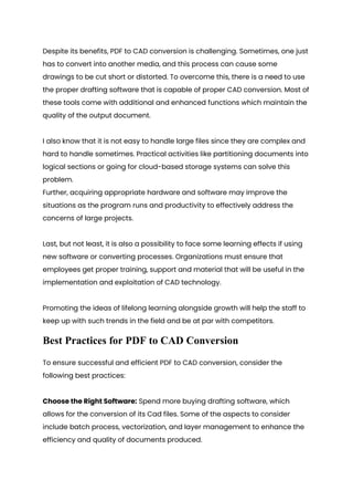 2024 Guide: Why PDF to CAD is Important for Drafting | PDF