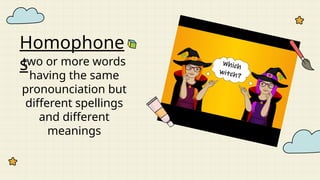homophones with example and practice and | PPTX