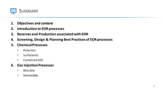 Comprehensive Overview of Enhanced Oil Recovery (EOR) Techniques and ...