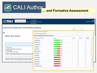 … and Formative Assessment
 
