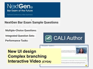New UI design
Complex branching
Interactive Video (CYOA)
 