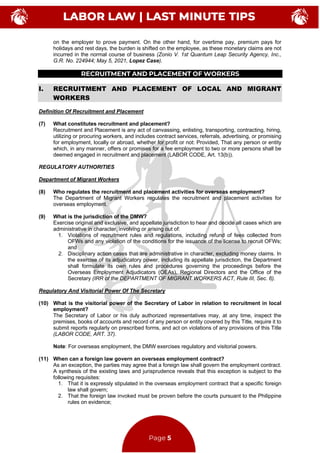 2024 Learning Materials Lmt In Labor Law Pdf