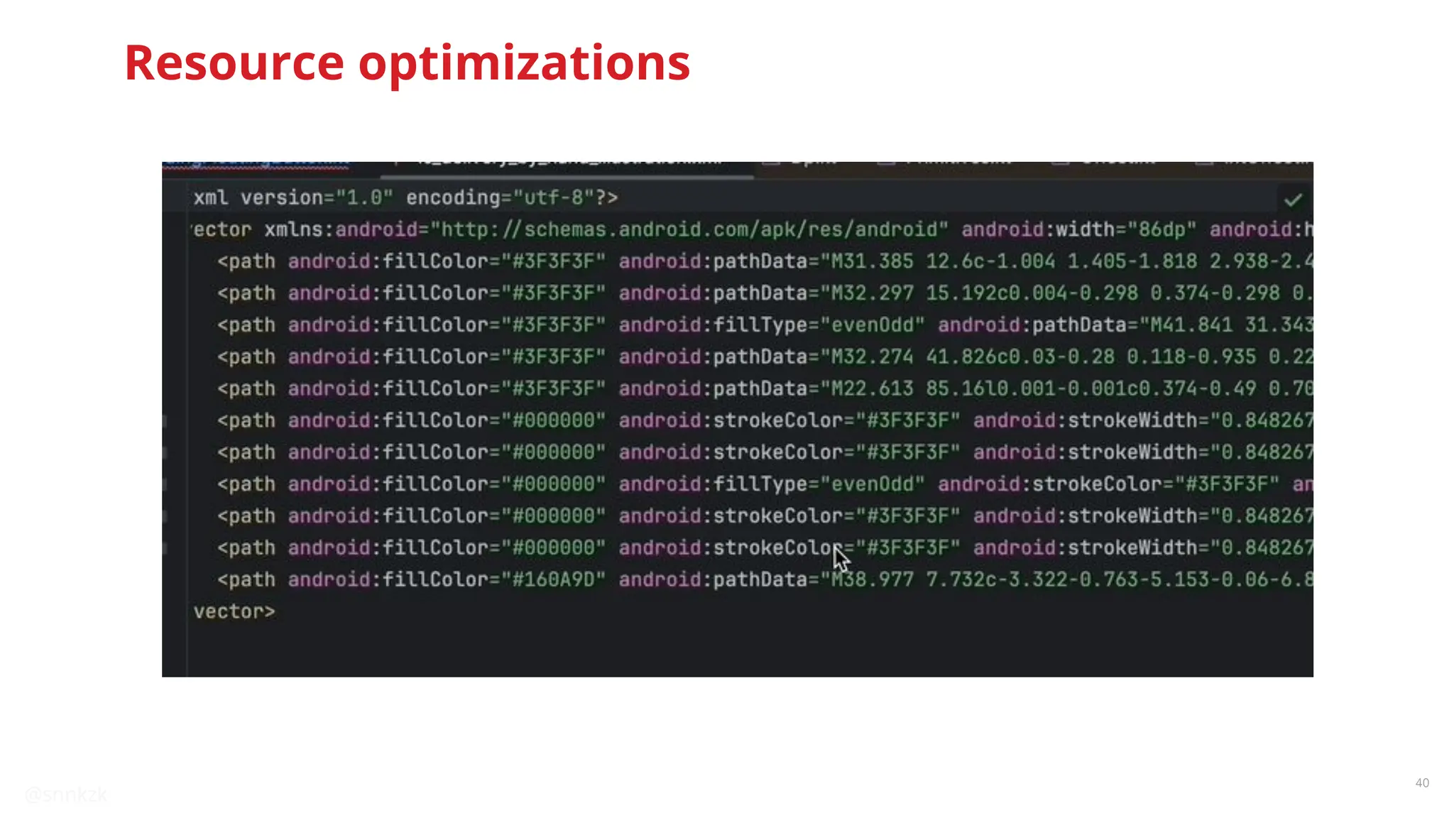 @snnkzk
40
Resource optimizations
 