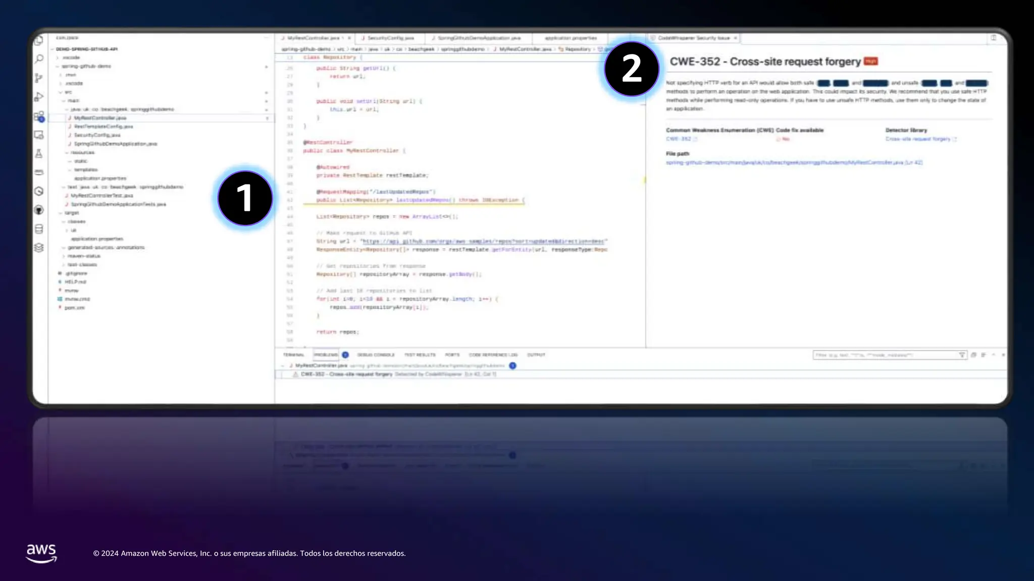 © 2024 Amazon Web Services, Inc. o sus empresas afiliadas. Todos los derechos reservados.
1
2
 