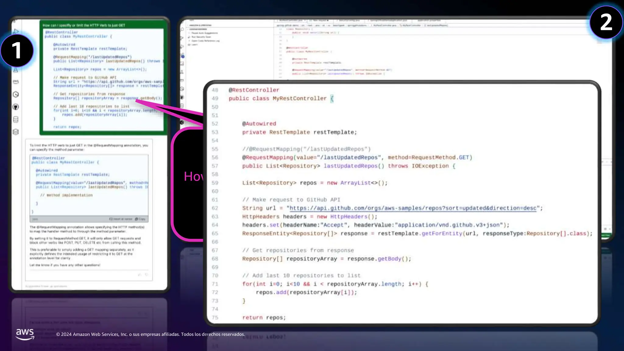 © 2024 Amazon Web Services, Inc. o sus empresas afiliadas. Todos los derechos reservados.
1
2
How can I specify or limit the HTTP
verb to just GET
 