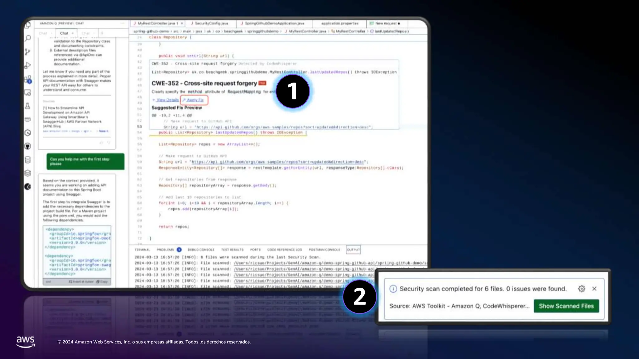 © 2024 Amazon Web Services, Inc. o sus empresas afiliadas. Todos los derechos reservados.
1
2
 