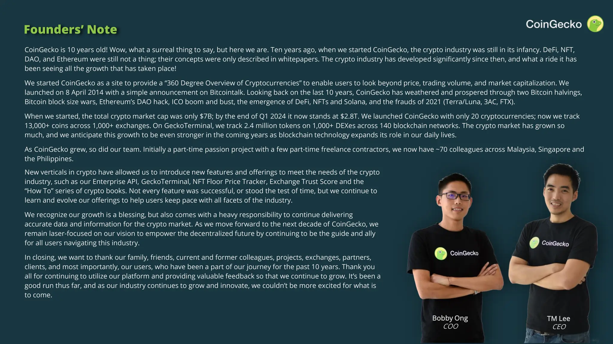 2024 Q1 Crypto Industry Report | CoinGecko | PDF