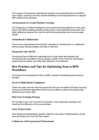 2024 Scan to BIM: Ultimate Guide for Point Cloud Modeling | PDF