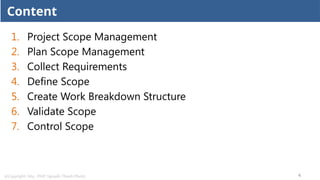 Project Software Scope Management for PMP | PPTX