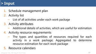 Project Schedule Management for PMP Cert | PPTX