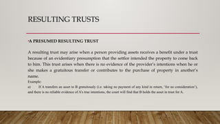 TRUSTS under equity, private trust and its kinds | PPTX