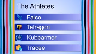 The Athletes
Falco
Tetragon
Kubearmor
Tracee
 
