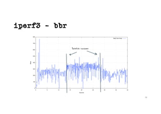 iperf3 - bbr
28
Satellite handover
 