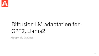 Diffusion Language Models - Presentation | PDF