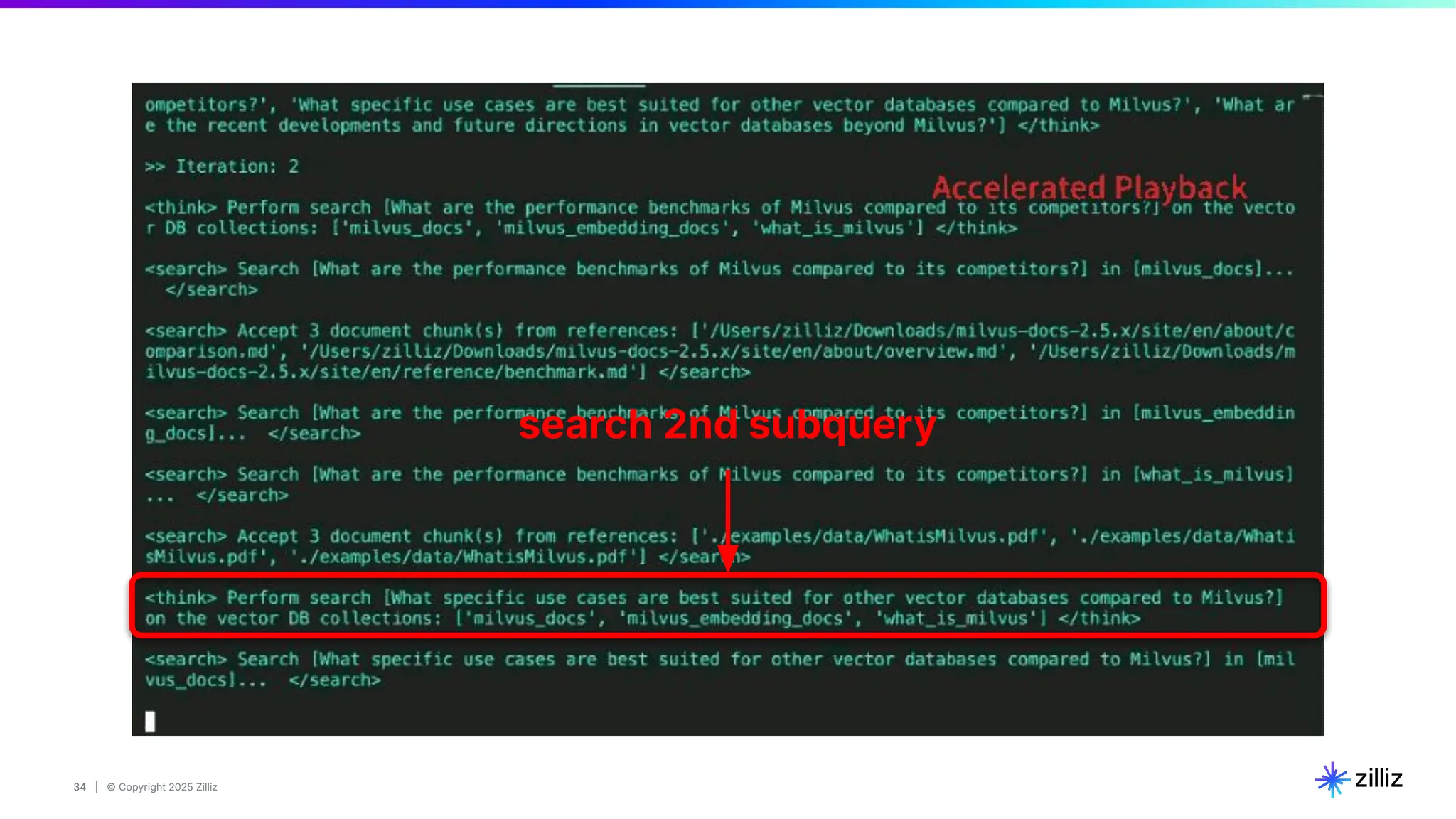 34 | © Copyright 2025 Zilliz
34
search 2nd subquery
 