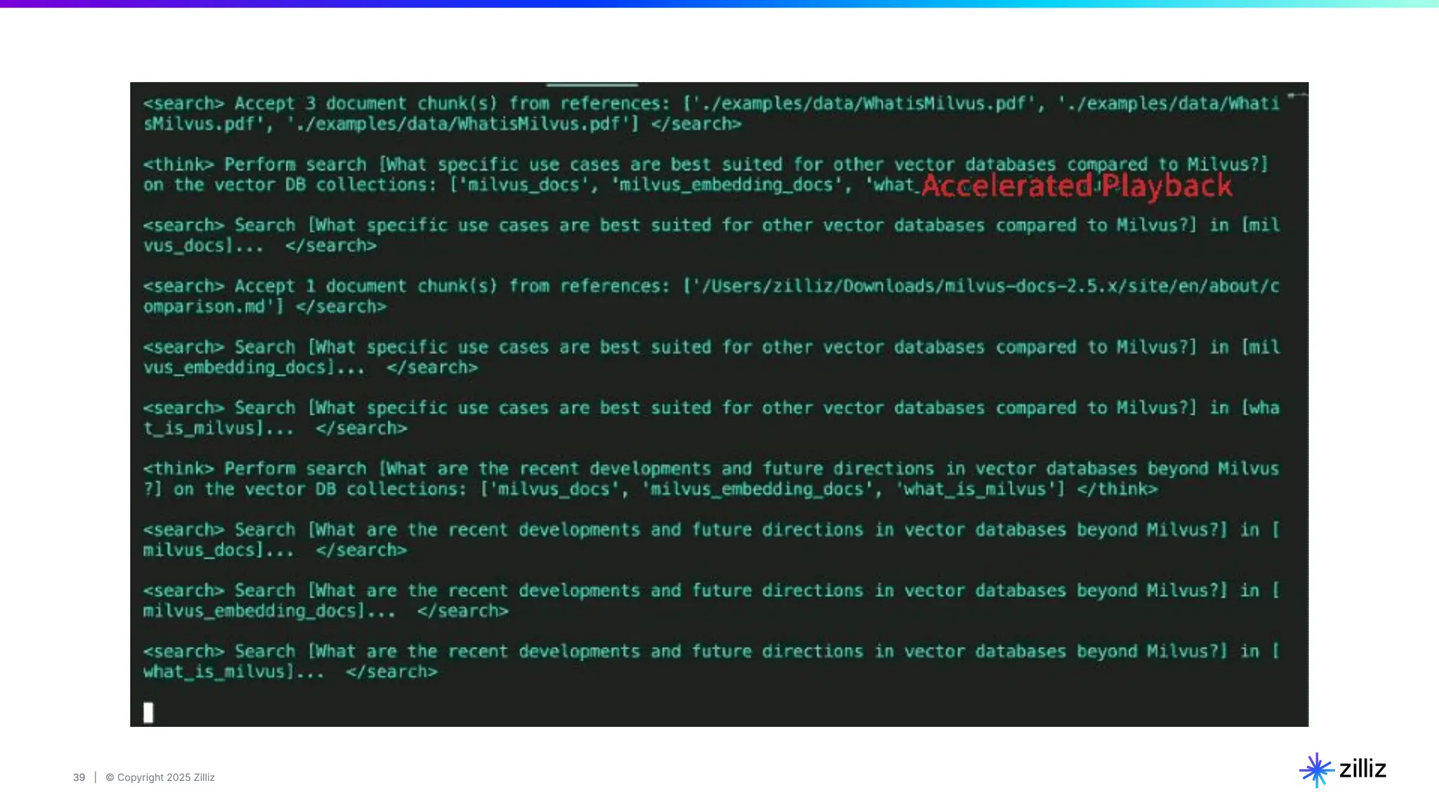 39 | © Copyright 2025 Zilliz
39
 