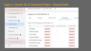 Trigger vs. Consent: Das (E-Commerce) Problem - Adcanced CoMo
 