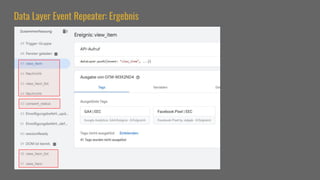 Data Layer Event Repeater: Ergebnis
 