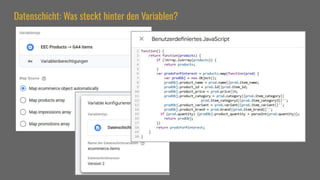 Datenschicht: Was steckt hinter den Variablen?
 