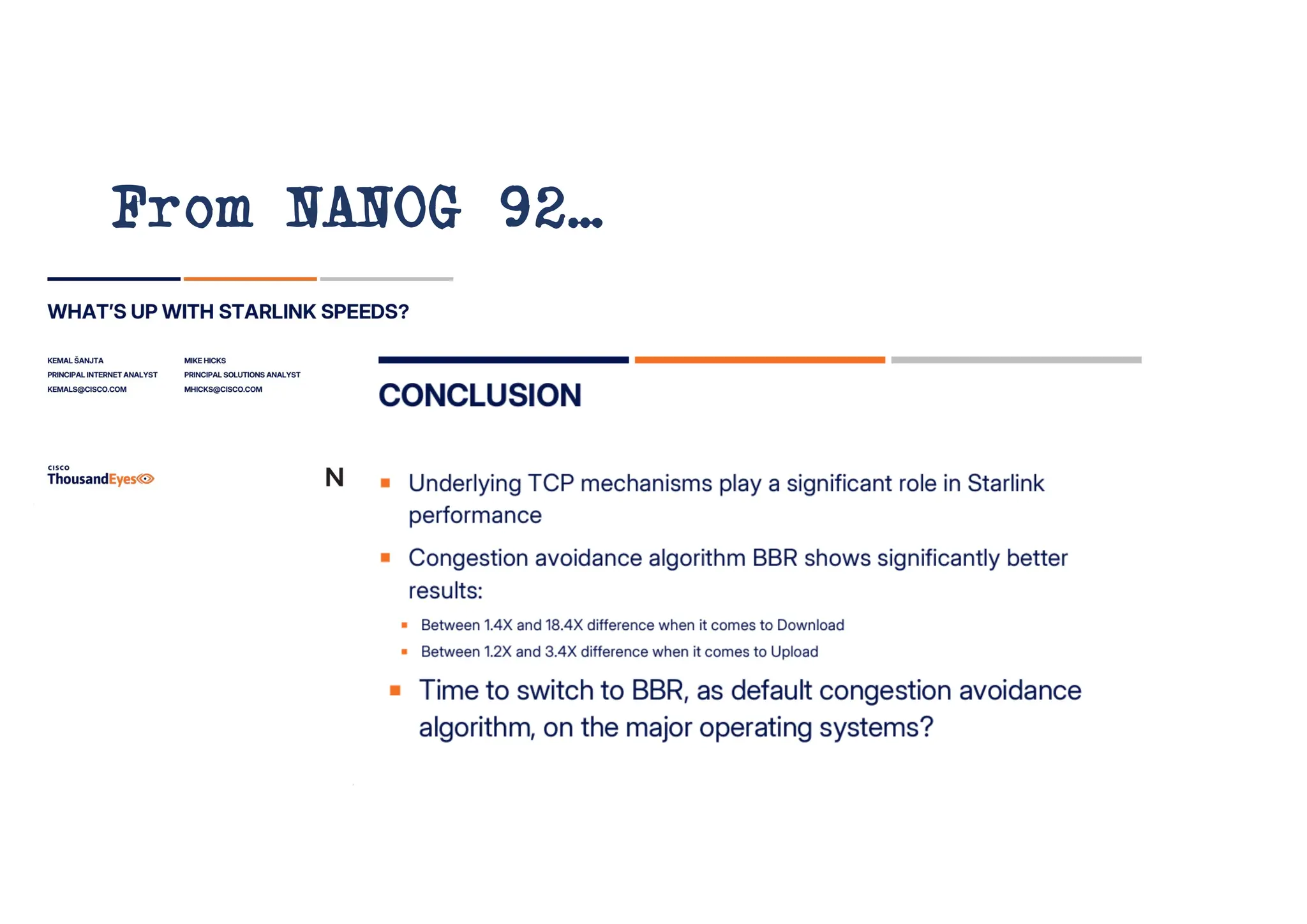 From NANOG 92…
 
