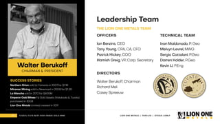 Lion One Metals Corporate Presentation - May 2025