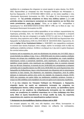 πασίδηλο ότι ο υποψήφιος δεν πληρούσε το τυπικό προσόν το ορίου ηλικίας. Στις 30-05-
2022, δημοσιεύθηκε με υπογραφή του τό...