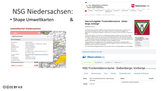 NSG Niedersachsen:
• Shape Umweltkarten &
 