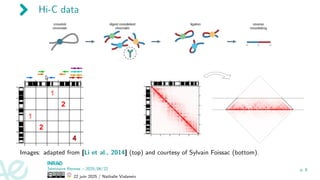 Hi-C data
Images: adapted from [Li et al., 2014] (top) and courtesy of Sylvain Foissac (bottom).
Séminaire Rennes – 2025/06/22
22 juin 2025 / Nathalie Vialaneix
p. 8
 