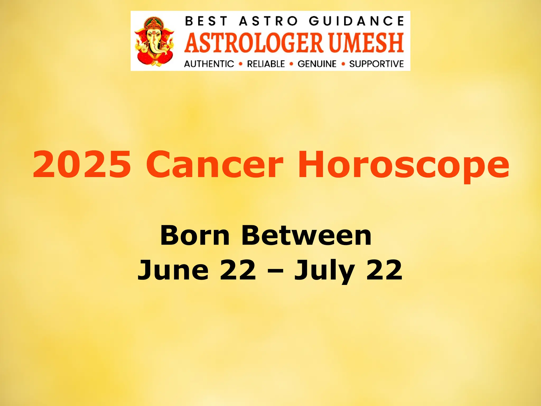 2025 Cancer Horoscope Yearly Predictions PPT
