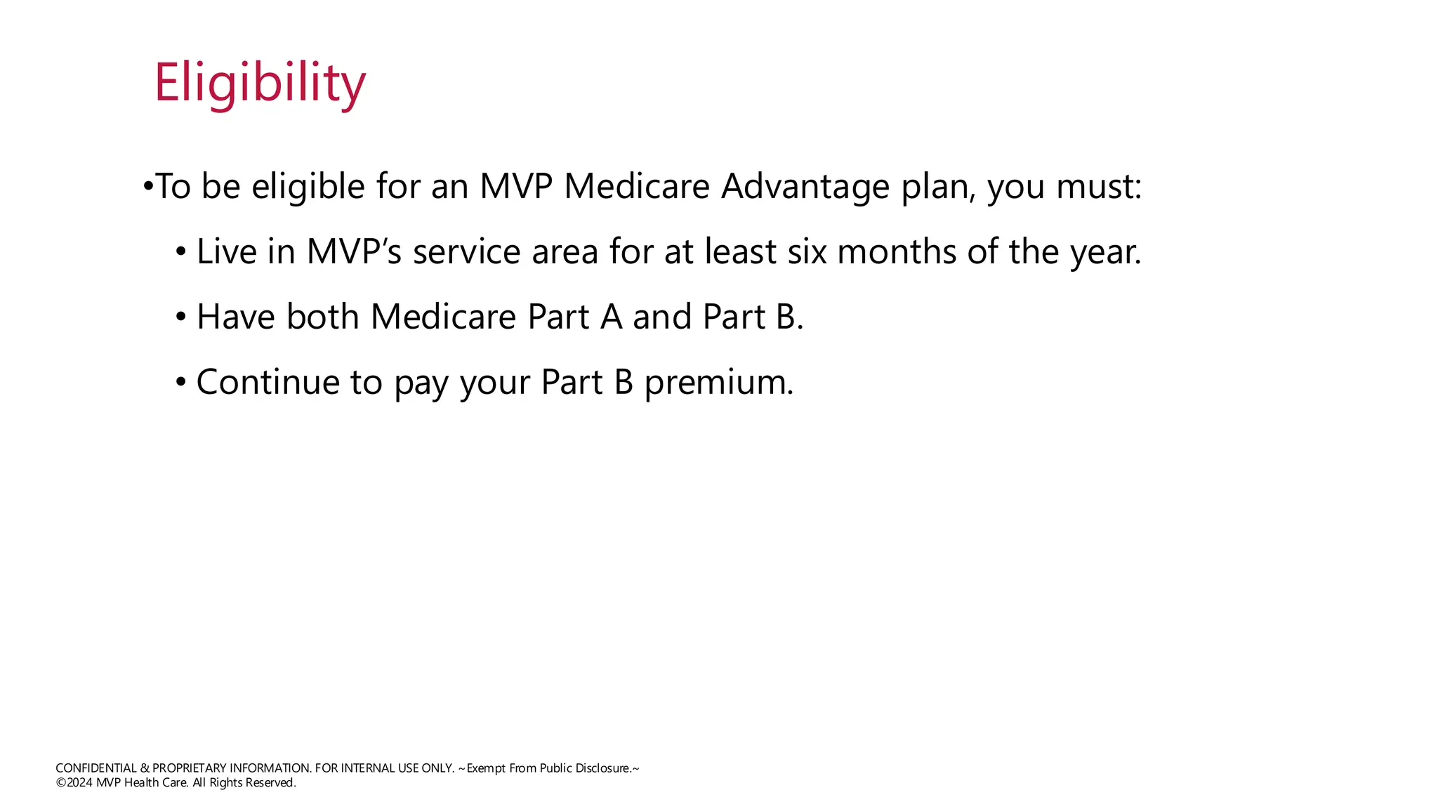 2025 MVP Medicare Advantage Product Training PPT