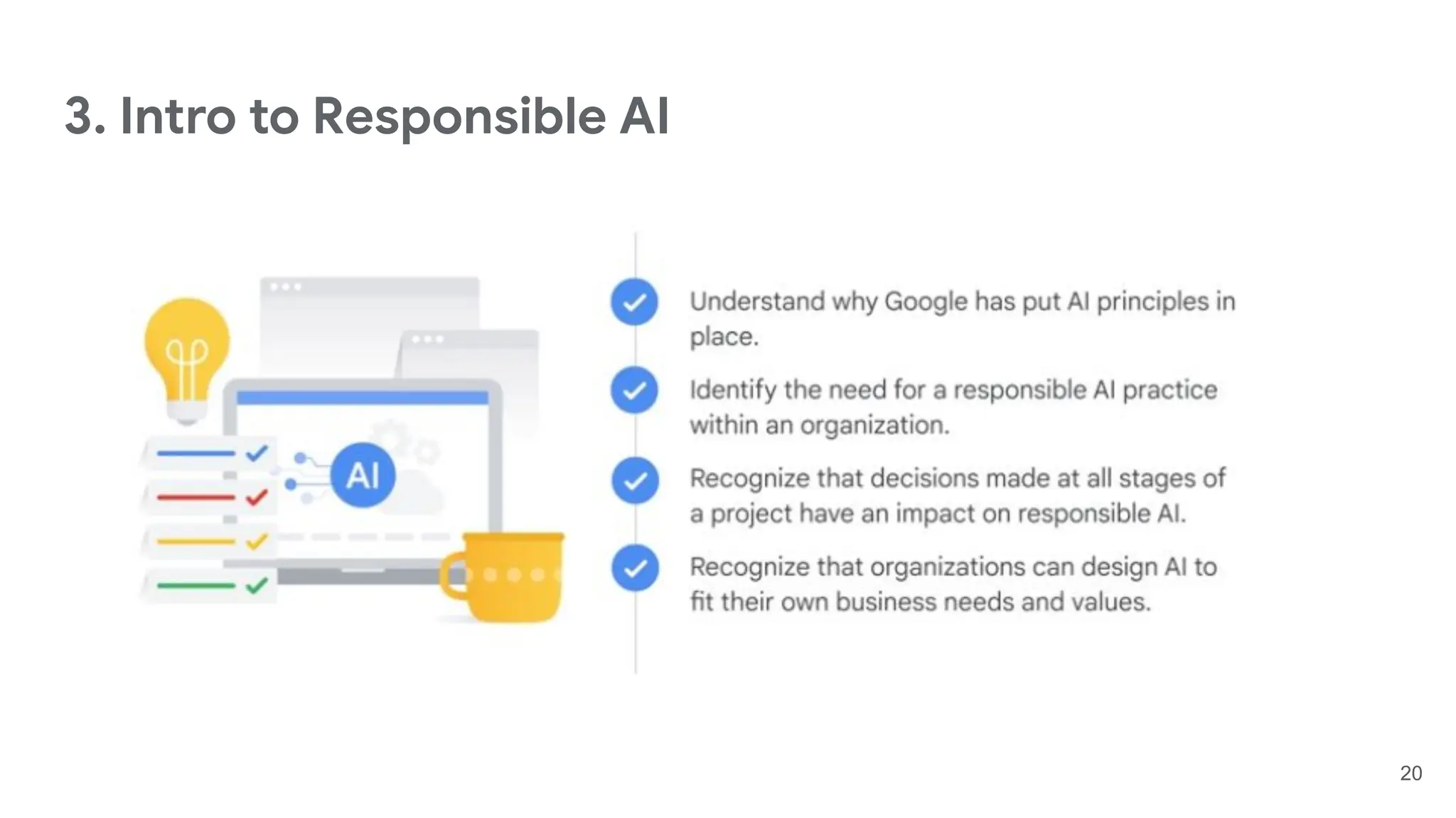 3. Intro to Responsible AI
20
 