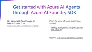 Build enterprise-grade AI agents with Azure AI Agent Service | PDF