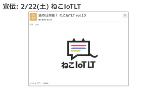 宣伝: 2/22(土) ねこIoTLT
 