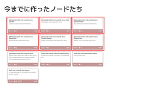 今までに作ったノードたち
 