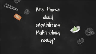 Are these
cloud
capabilities
Multi-Cloud
ready?
 
