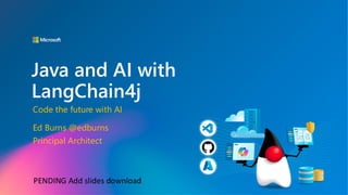 Java and AI with LangChain4j: Integrating Jakarta EE and LLMs | PDF