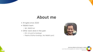Bidi Python Advancing WebDriver BiDi support in WebKit | PDF
