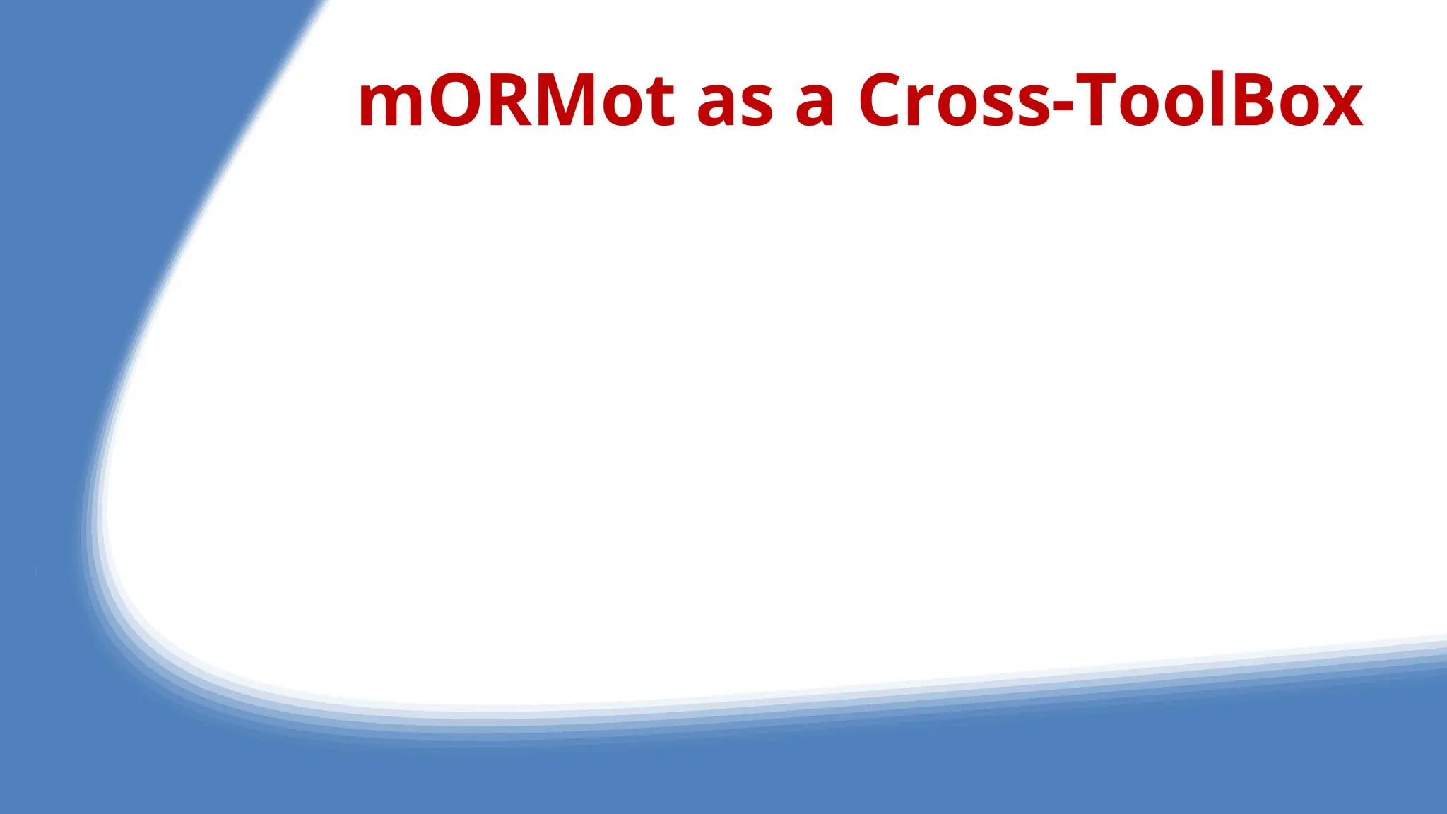 mORMot as a Cross-ToolBox
 