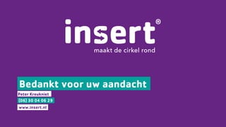 Masterclass Stg, Insert | Ontwerpen met geoogste materialen