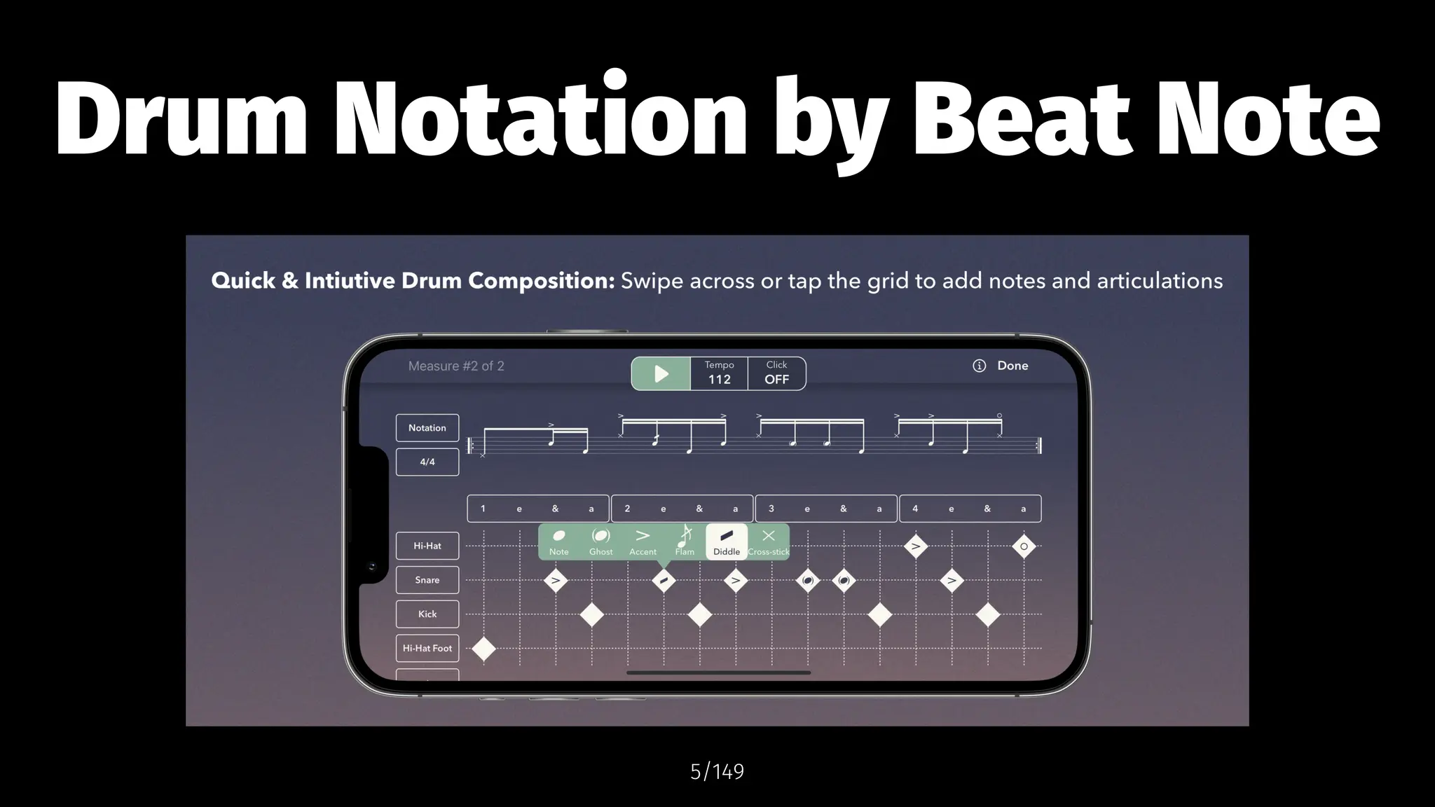 Drum Notation by Beat Note
5/149
 