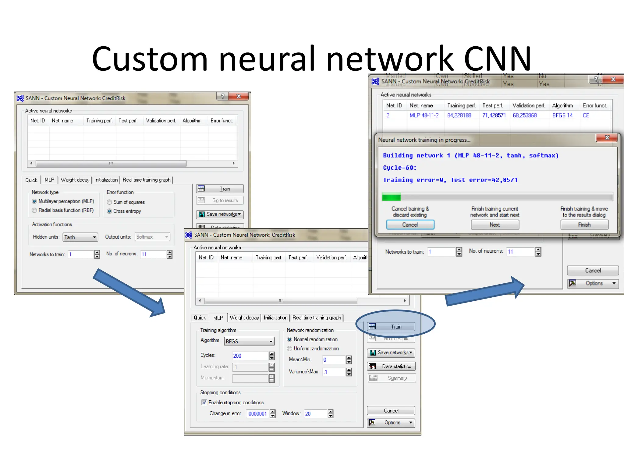 Custom neural network CNN
 