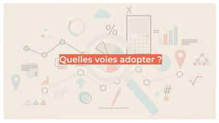 Quelles voies adopter ?
 