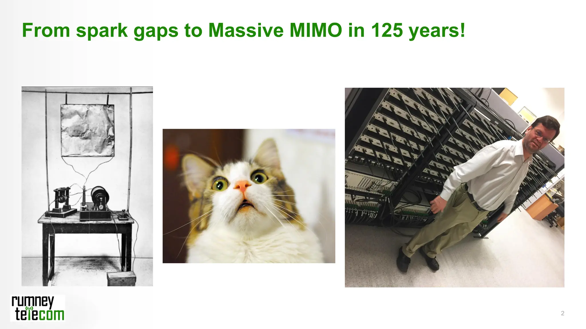 2
From spark gaps to Massive MIMO in 125 years!
 