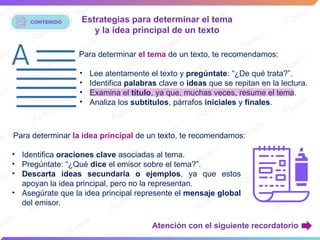Cómo Identificar Tema e Idea Principal en Textos PAES: Estrategias y ...