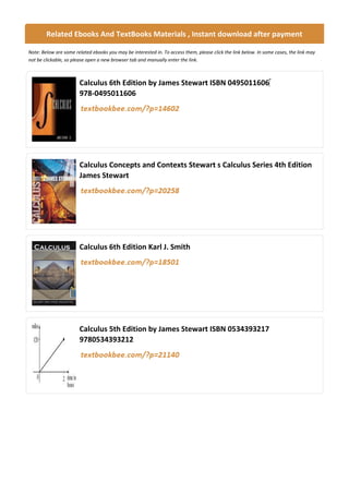 Comprehensive Guide to Calculus with Concepts in Calculus 6th Edition | PDF
