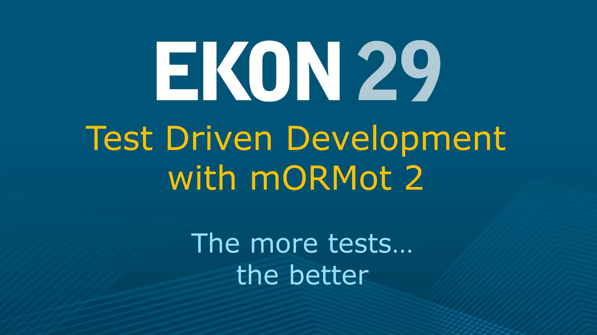 Test Driven Development with mORMot 2 The more tests… the better 