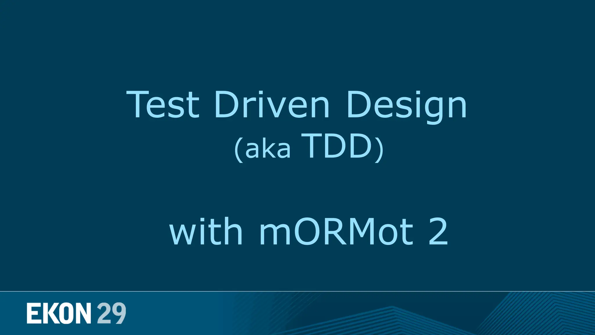 Test Driven Design (aka TDD) with mORMot 2 