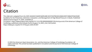 2025 High Blood Pressure Guideline Slide Set.pptx