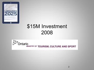 $15M Investment
2008
2
 